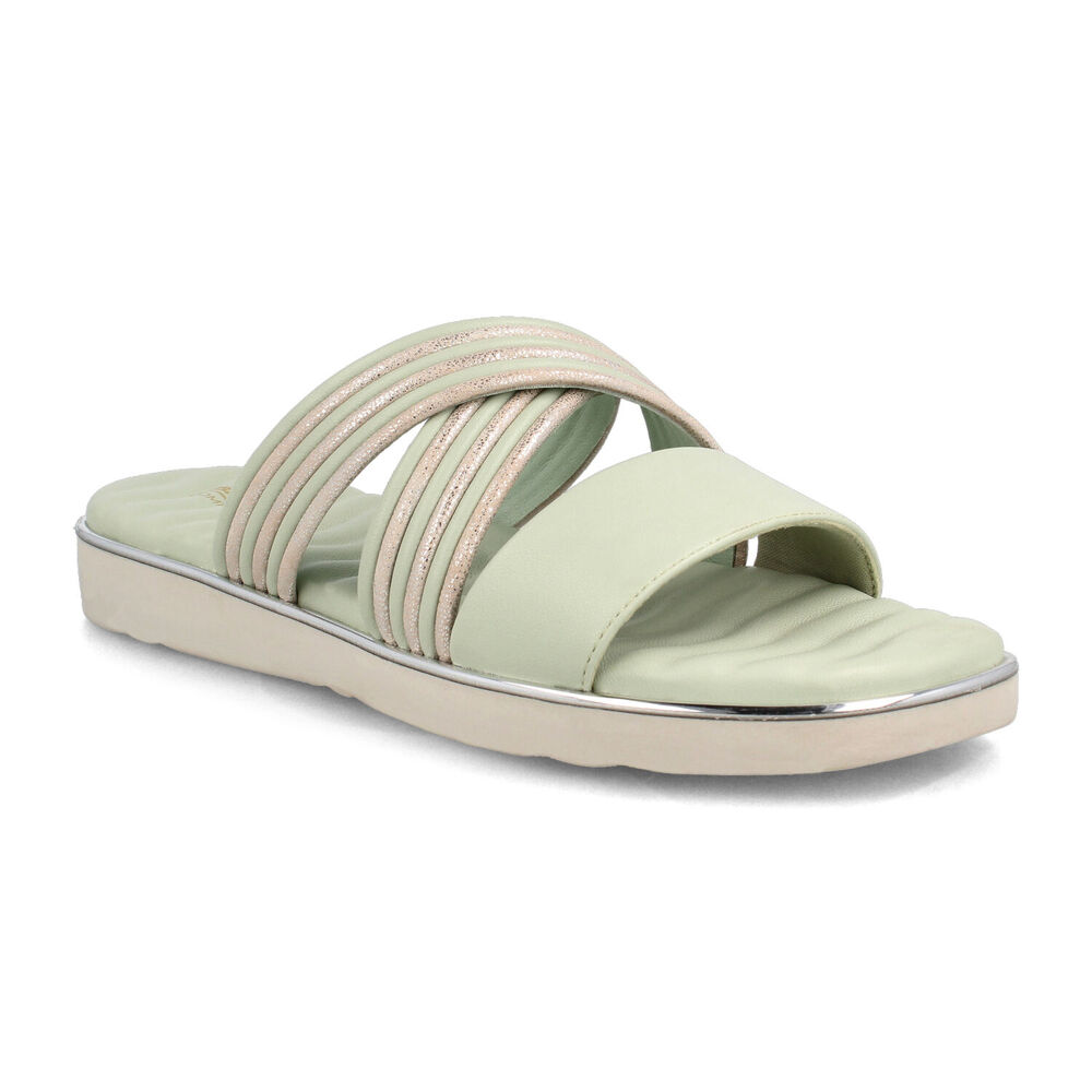 Sandalia Mujer Bata Megan Verde Claro image number 1.0